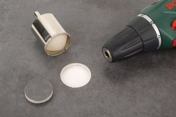 Wolfcraft Gmbh 5924000 Enkelt Trådløs Skruetrækker Fine Stoneware Glazed Tile Granit Flise Rustfrit Stål Cylindrisk Skaft