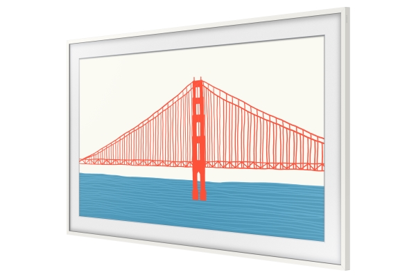 Samsung Vg Scfa85wt Ramme Hvid Plast Samsung The Frame Ls03a 2021 85  