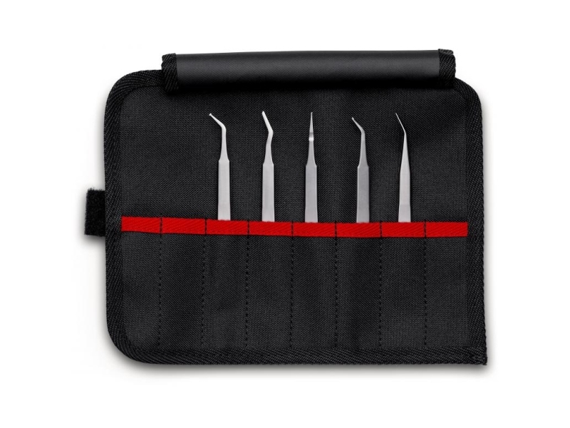 Knipex 92 00 03 Sort Rustfrit Stål Flad Tilspidset Kurvet Lige 180 G 5 Stk