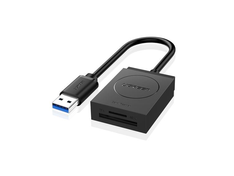 Ugreen Usb Adapter Sd Card Reader, Microsd (Black)