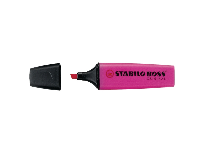 Stabilo Boss Original, 1 Styck, Lila, Mejselspets, Svart, Lila, Plast, Rektangel