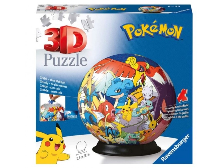 3d Puzzle Ball Pokémon 72 Pcs