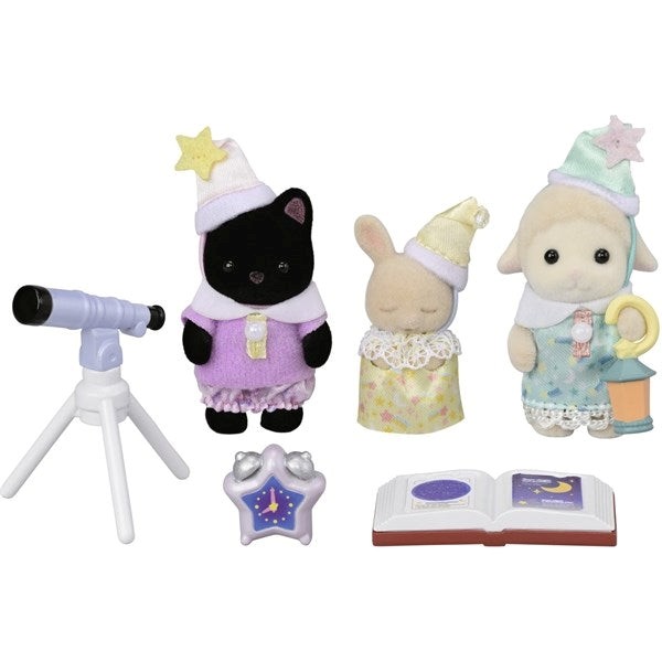 Sylvanian Families Sleepover Party Trio