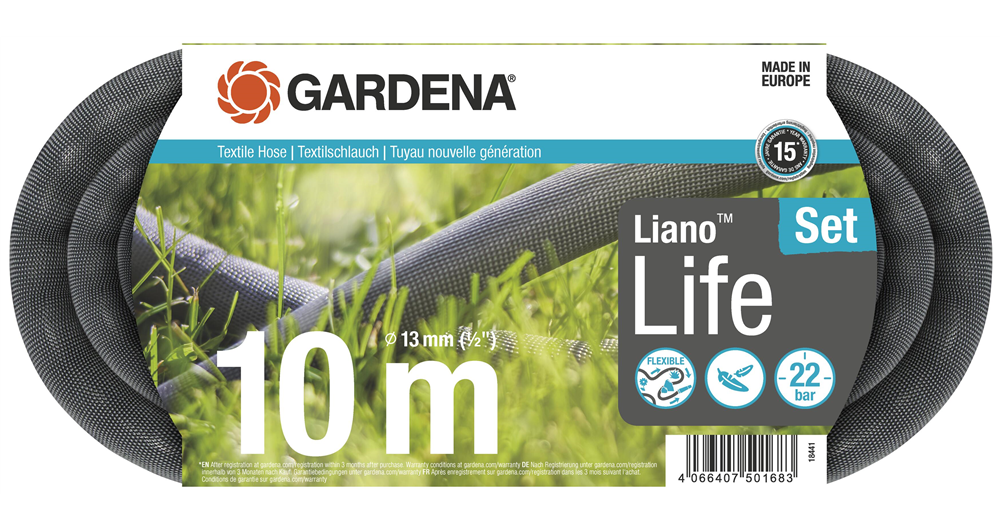 Gardena Haveslange Liano Life 10 M. – Sæt