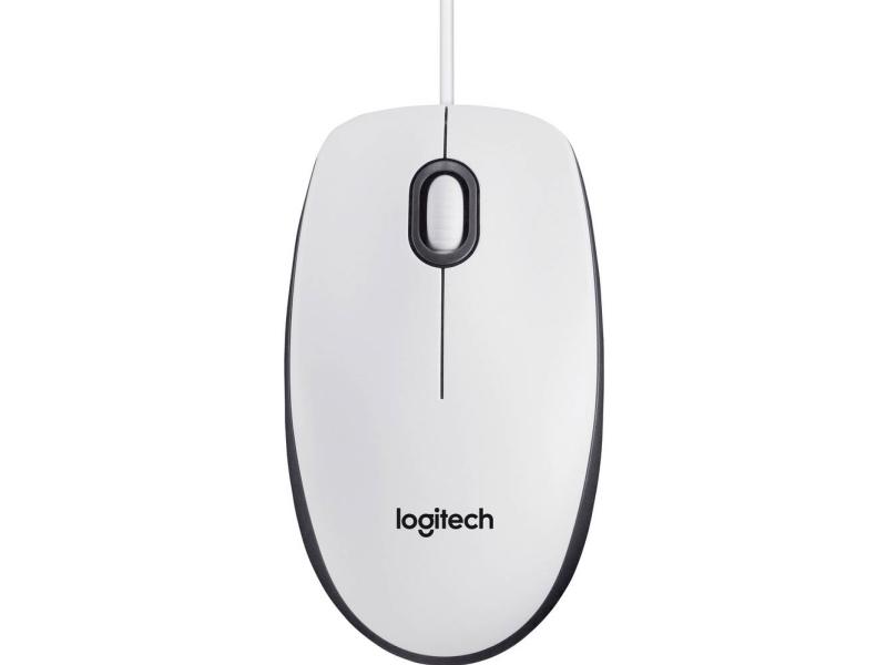 Logitech M100 Mus Fullstorlek Höger Och Vansterhanta Optisk 3 Knappar Kabelansluten Usb