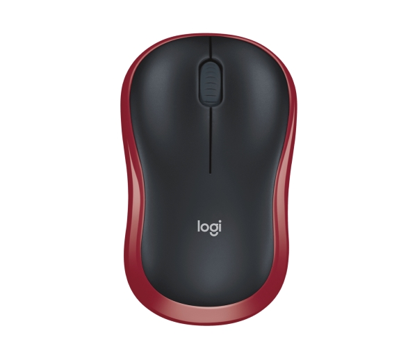 Logitech M185 Mus Optisk Trådlös 2.4 Ghz Trådlös Usb Mottagare Röd