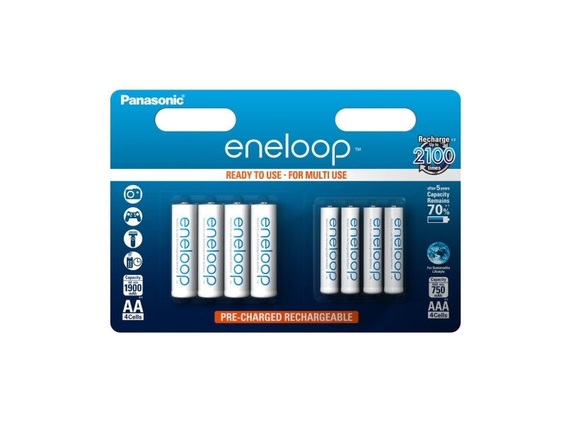 Panasonic Battery Pack Micro Aa 8 St