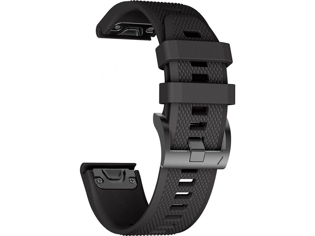 Tech Protect Watch Strap Smooth Garmin Fenix 3/5x/3hr/5x Plus/6x/6x Pro Black