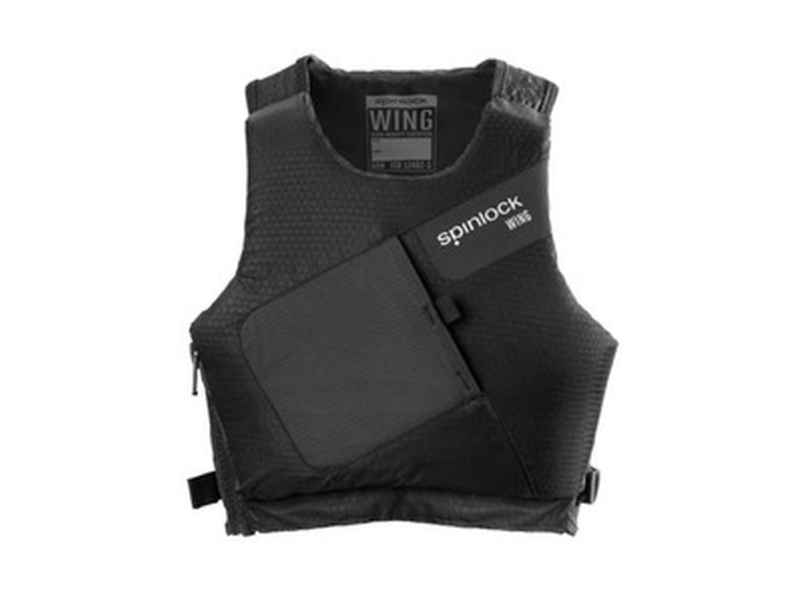 Spinlock Wing Sejlervest Sort Str . S