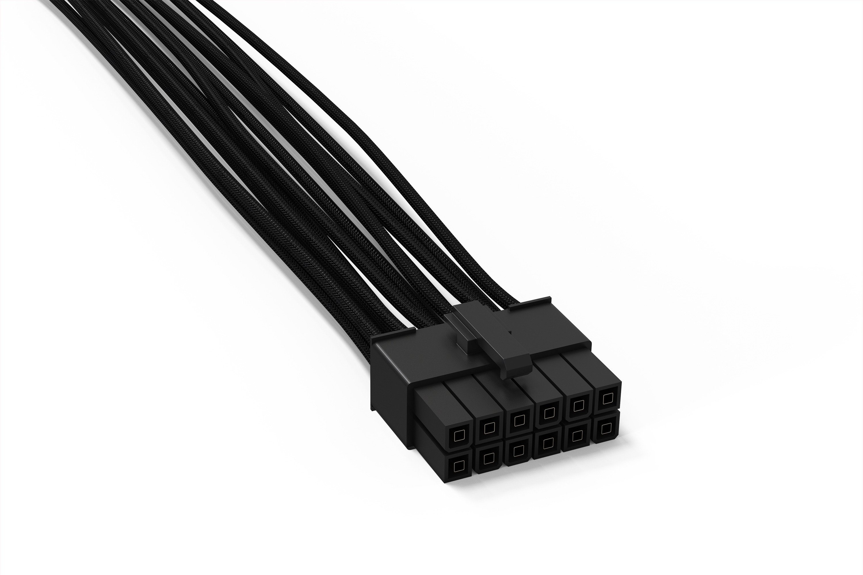 Bequiet Computer Strøm Kabel 2x Atx Stik 8 Pol. 6 2 1x 12 Pin Stik Strømforsyning 0.60 M Sort