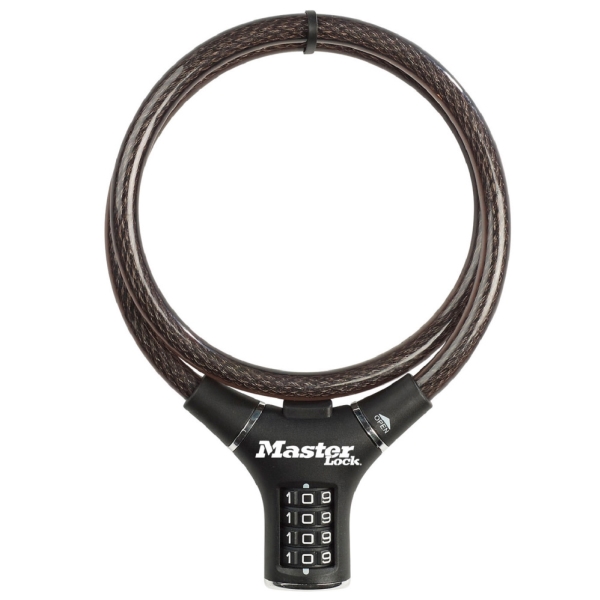 Masterlock Cykellås 8229 12mm 90cm Craft Sort Dwz Mrl 8229eurdpro