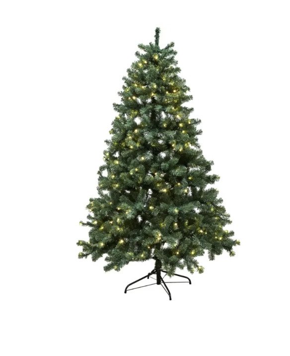 Juletræ Kunstig Pvc  "aske  " Klasse B 100x48 Cm M/led Nordic Winter 780 130