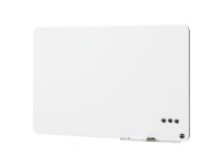 Whiteboard rammeløs 57x45 cm hvid - inkl. 30 cm pennebakke, 1 marker og 3 magneter interiørdesign - Tavler og skjermer - Tavler