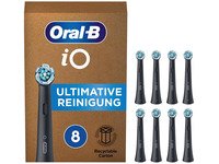 Oral-B iO Series Ultimate Clean Tannbørstehoveder - Svart - 8-pakning Helse - Tannhelse - Tannbørstehoder