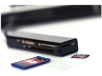 Ednet USB 2.0 Multi Card Reader - Kortleser (CF II, MS, MS PRO, MMC, SD, MS PRO Duo, CF, TransFlash, microSD, SDHC) - USB 2.0