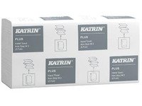 Håndklædeark Katrin Plus Non-stop Z-fold 2-lag L25.5xB20.3xD8.5cm Nyfiber Hvid,21 pk x 135 stk/krt Rengjøring - Tørking - Håndkle & Dispensere
