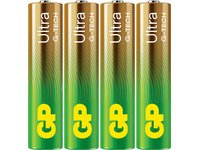 Produktfoto för GP Ultra Batteri Ultra Alkaline AAA/LR03 4-pack