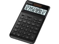 Casio JW-200SC - Skrivebordskalkulator - 12 sifre - solpanel, batteri - svart