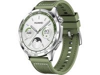 Huawei | Klokke GT 4 (46mm) - Smartklokke med reim - håndleddsstørrelse: 140-210 mm - Rustfritt stål/grønn reim Sport & Trening - Pulsklokker og Smartklokker - Smartklokker
