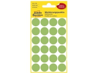 Avery Zweckform - Fargekodeprikk - 1,8 cm-diameter - neongrønt (en pakke 96) Papir & Emballasje - Etiketter - Manuel farget