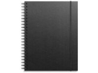 Skitseblok Grieg A4 ulinjeret, sort kunstskind Papir & Emballasje - Kalendere & notatbøker - Kalendere