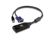 ATEN KA7570 USB KVM Adapter Cable - Tastatur / video / musekabel (KVM) - RJ-45 (hunn) til USB, HD-15 (VGA) (hann) - for ALTUSEN KH1508A, KH1516A, KH2508A, KH2516A PC tilbehør - KVM og brytere - Switcher