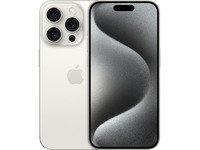 Apple iPhone 15 Pro - 5G smartphone - dobbelt-SIM / Internminne 1 TB - OLED-display - 6.1 - 2556 x 1179 piksler (120 Hz) - 3x bakkamera 48 MP, 12 MP, 12 MP - front camera 12 MP - hvit titan