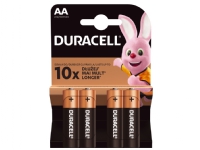 Duracell AA LR6, Engangsbatteri, AA, Alkalinsk, 1,5 V, 4 stykker, Blister PC tilbehør - Ladere og batterier - Diverse batterier
