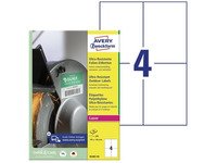 Avery B3483-50, Hvit, Rektangel, Permanent, 105 x 148 mm, A4, Teslin Papir & Emballasje - Etiketter - Laseretiketter