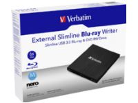 Verbatim Slimline - Platestasjon - BDXL Writer - 6x - SuperSpeed USB 3.0 - ekstern PC-Komponenter - Harddisk og lagring - Optisk driver