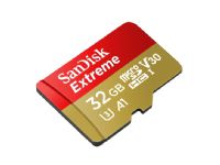 SanDisk Extreme - Flashminnekort (microSDHC til SD-adapter inkludert) - 32 GB - A1 / Video Class V30 / UHS-I U3 / Class10 - microSDHC UHS-I Tele & GPS - Mobilt tilbehør - Minnekort