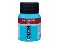 Amsterdam Standard Series Akrylkrukke 500ml Turkisblå 522 Hobby - Kunstartikler - Akrylmaling