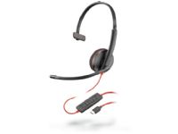 Poly Blackwire C3210 USB-C - 3200 Series - headset - på örat - kabelansluten - USB-C - svart