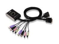 ATEN CS682 - KVM / lyd / USB-svitsj - 2 x KVM/lyd/USB - 1 lokalbruker - stasjonær PC tilbehør - KVM og brytere - Switcher