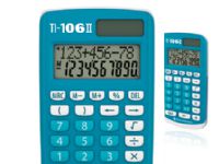 Texas Instruments TI-106 II - Lommekalkulator - 10 sifre - solpanel, batteri Kalkulator