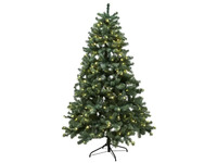 Juletræ kunstig PVC ASKE, Klasse B+, 150x100 cm m/LED NORDIC WINTER (780-133)