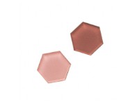 Super Stærke Magneter' akryl mix rose hexagonal 2,5 x 2,8 cm - (2 stk.) interiørdesign - Tilbehør - Magneter