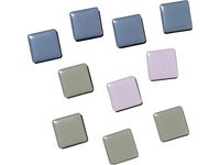 Bilde av Stærke Magneter I Farverne Blå, Grå Og Lyserød 2 X 2 X 0,5 Cm 10 Stk. I Pakke
