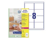 Adresseetiketter Avery Zweckform L7165-100 hvid 99,1x67,7 mm - med BlockOut™ - (8 stk. x 100 ark) Papir & Emballasje - Emballasje - Etiketter og etiketter
