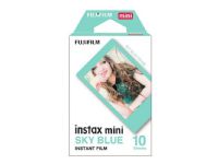 Fujifilm Instax Mini Sky Blue - Hurtigvirkende fargefilm - ISO 800 - 10 eksponeringer Foto og video - Foto- og videotilbehør - Diverse