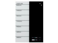 Magnetisk NAGA glastavle ugeplanner 40x60 cm - dansk tekst interiørdesign - Tavler og skjermer - Glasstavler