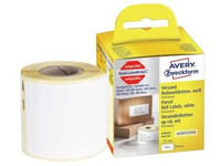 Avery Zweckform - Papir - permanet adhesiv - hvit - 54 x 101 mm 110 etikett(er) (1 rull(er) x 110) rektangulære etiketter Papir & Emballasje - Markering - Etiketter og Teip