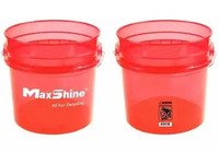 Maxshine Detailing Spand Transparent 13L - Rød Bilpleie & Bilutstyr - Utvendig Bilvård - Bilvask tilbehør
