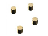 Super Stærke Magneter' cylinder guld Ø 1 x 1 cm - (4 stk.) interiørdesign - Tilbehør - Magneter