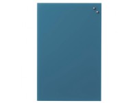 Magnetisk glastavle 40 x 60 cm jeans blue interiørdesign - Tavler og skjermer - Glasstavler