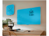 Leitz Cosy - Whiteboard-tavla - väggmonterbar - 600 x 400 mm - tempererat glas - magnetisk - lugn blå