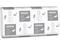 Håndklædeark Katrin Plus One-Stop W-Fold 3-lag L34xB23.5xD8.5cm Nyfiber Hvid,21 pk x 90 stk/krt Rengjøring - Tørking - Håndkle & Dispensere