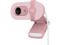 Logitech® | BRIO 100 - Webkamera - Full HD - 1920 x 1080 - innbygget mikrofon - USB-C - Rose PC tilbehør - Skjermer og Tilbehør - Webkamera