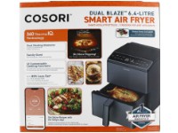 Cosori Dual Blaze Smart Air Fryer - CAF-P583S-KEUR - 6.4 Liter - Mørkegrå Kjøkkenapparater - Kjøkkenmaskiner - Air fryer