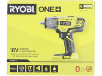 Ryobi One+ R18IW3-0 - Støtskiftenøkkel - trådløs - 3 hastigheter - 1/4 hex socket, 1/2 firkantnøkkel - 400 N·m - uten batteri - 18 V